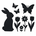 Set de decoración de Pascua Crelando para ventanas