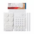 Parkside Pack 99 Protectores Adhesivos de Fieltro Blancos