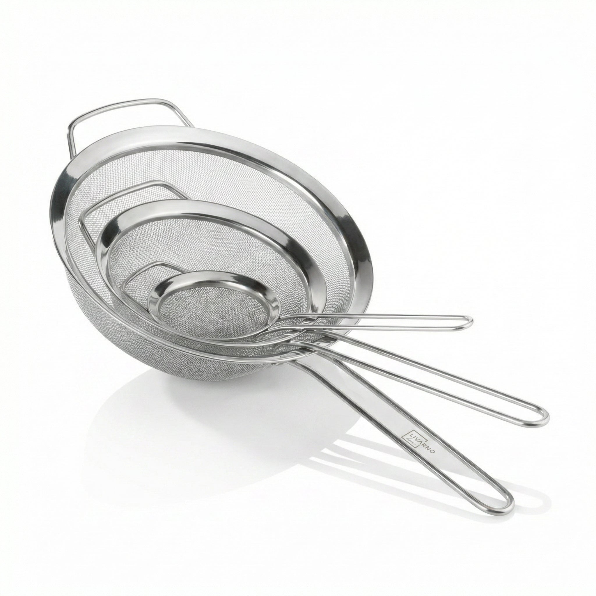 Set 3 Coladores Acero Inoxidable Livarno Home