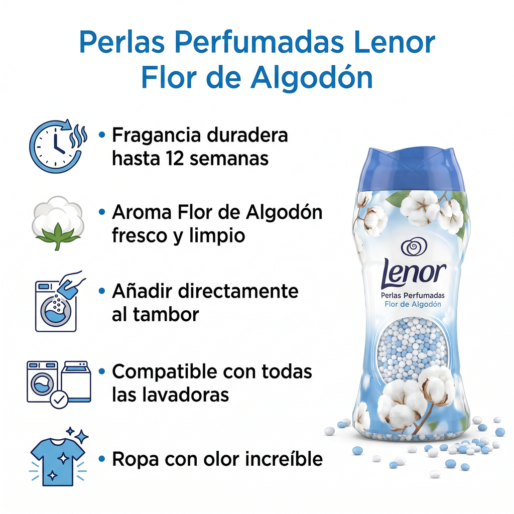 Perlas Perfumadas Ropa Lenor — Flor de Algodón