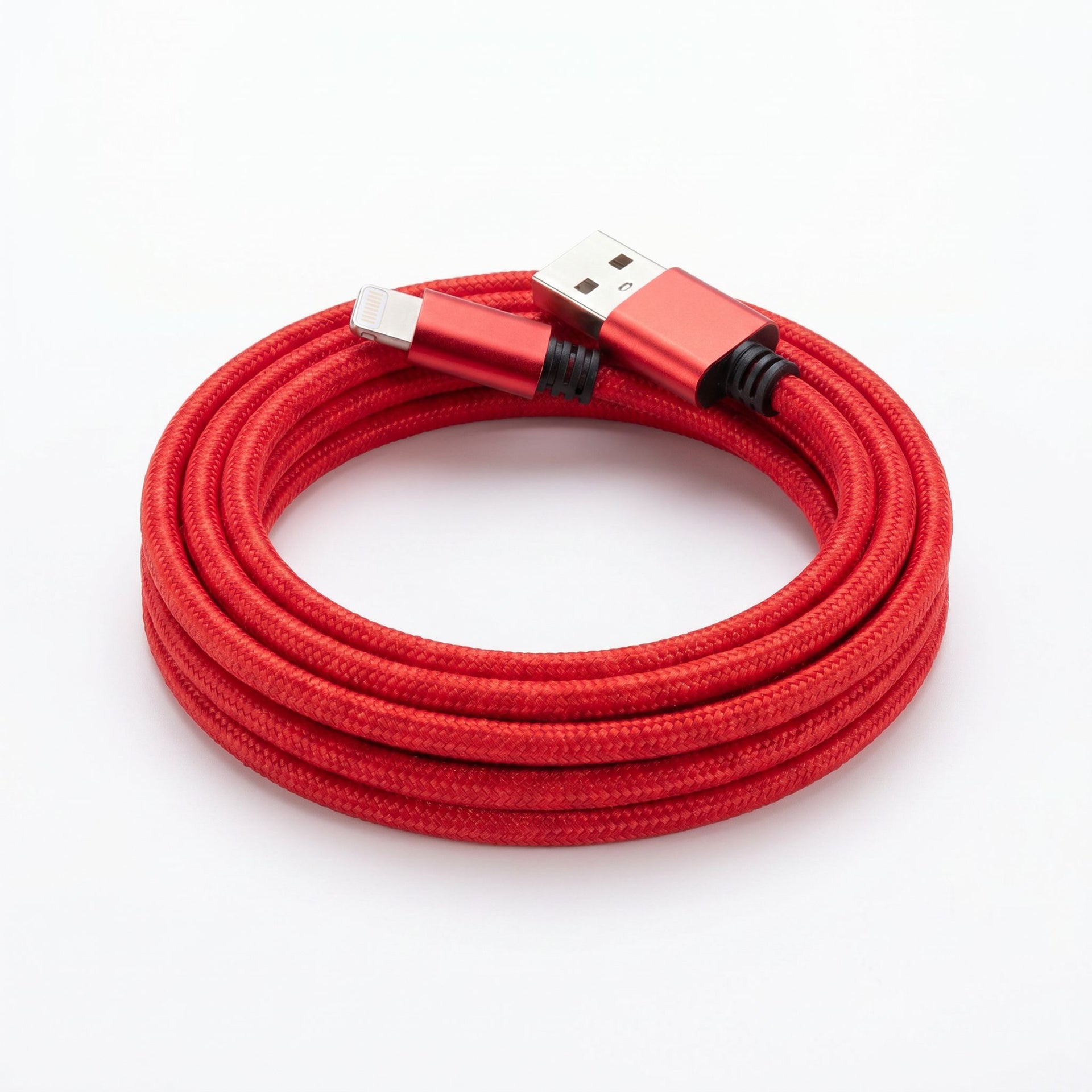 Cable Lightning trenzado rojo iPhone - foto 1