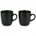 Set 2 Tazas SilverCrest Stoneware Negro