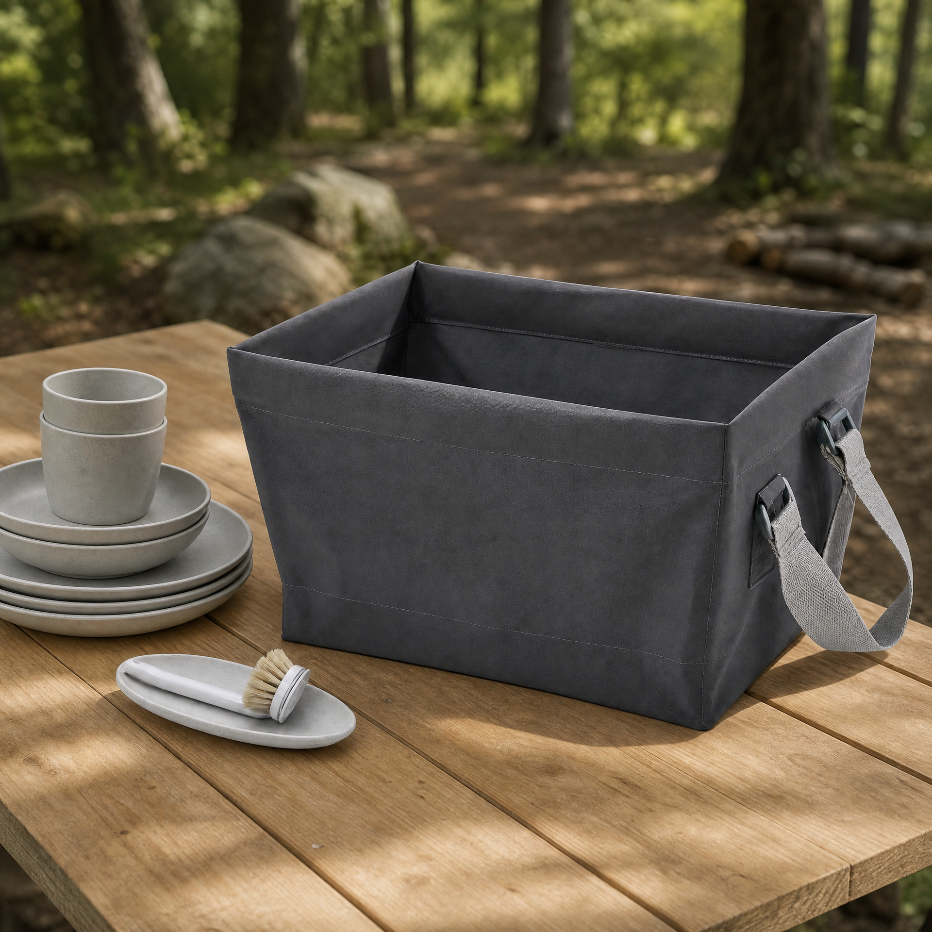 ROCKTRAIL Lavabo Plegable de Camping 10 L