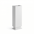 Papelera Exterior Vilagrasa MR-32 — 32 Blanco-Col.Papelera Pie 250X133X737 Mm