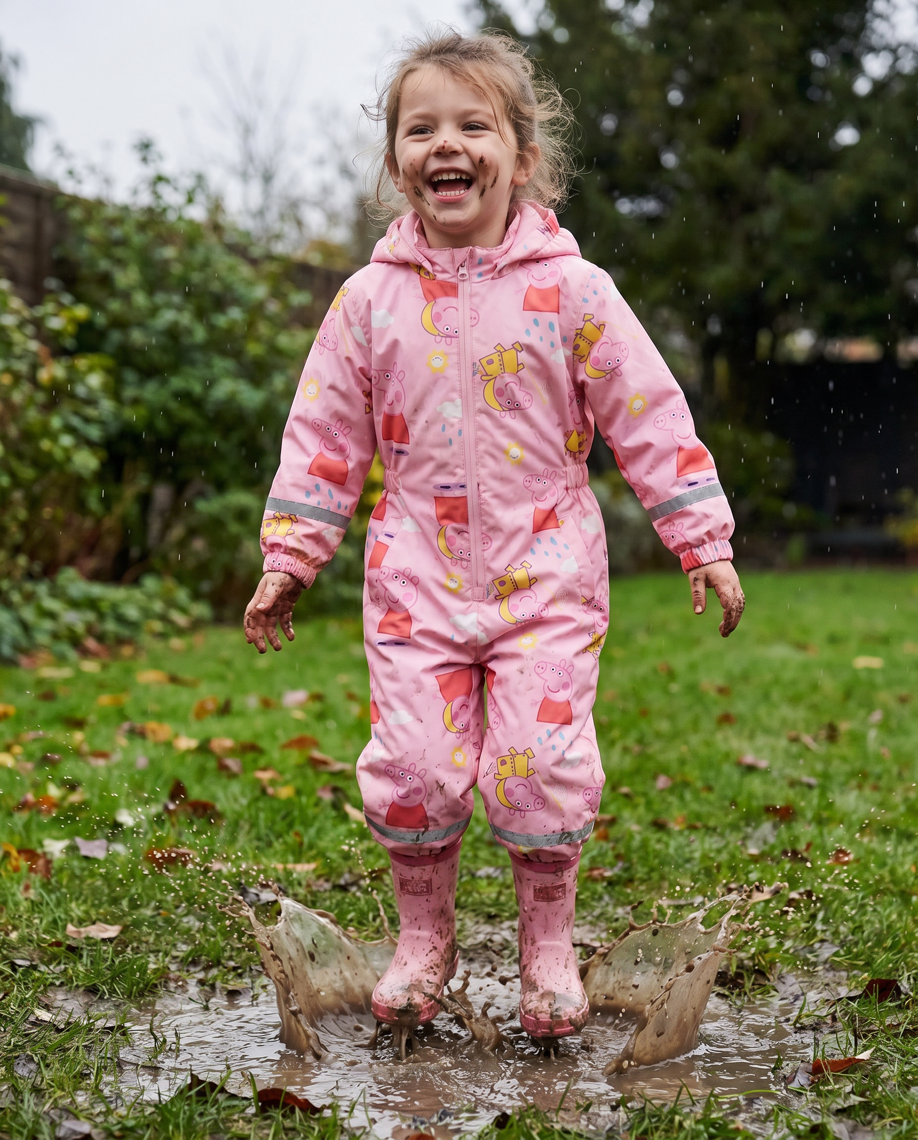 Mono Impermeable Peppa Pig — Rosa
