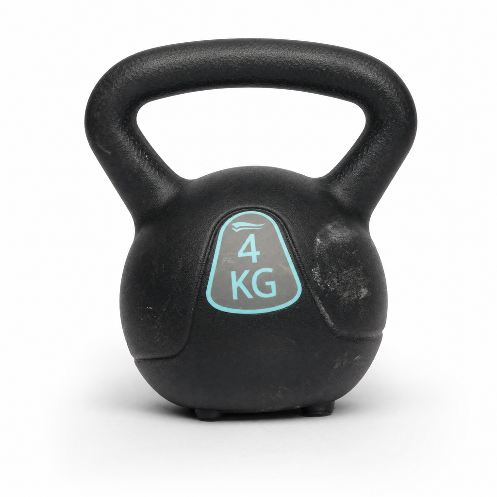 Pesa rusa 4 kg con logotipo visible