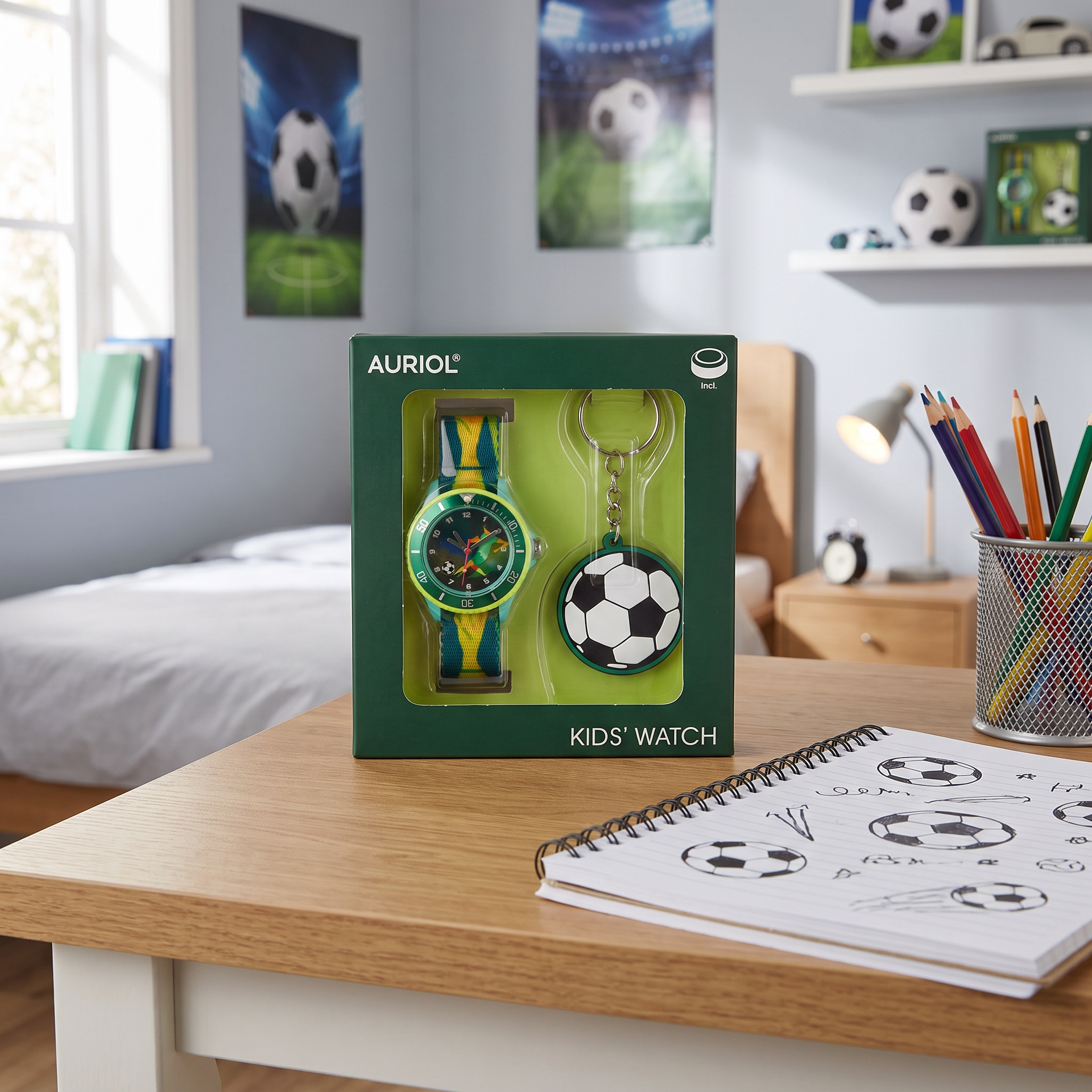 Auriol Reloj Infantil con Llavero de Balón