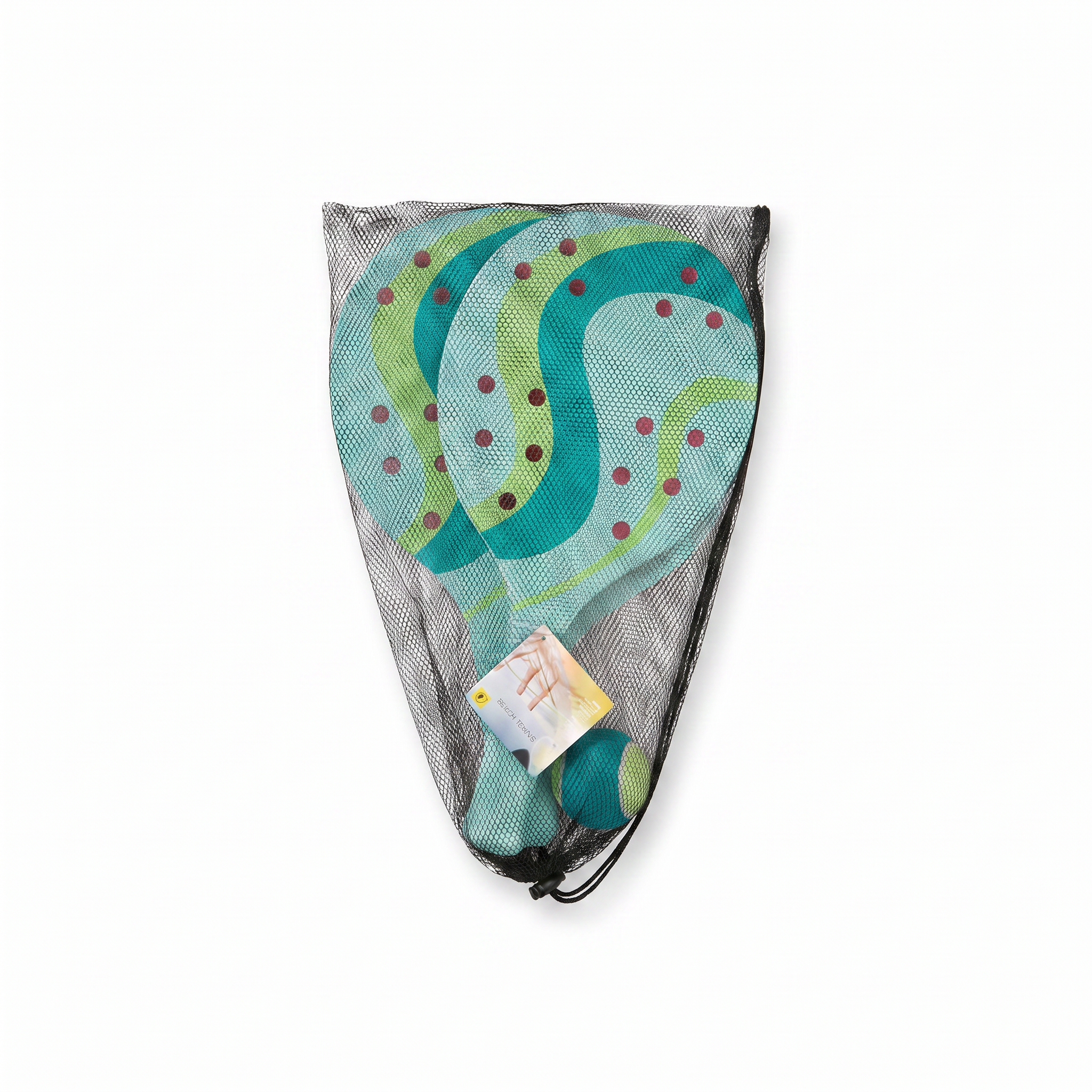 Set Palas de Beach Tennis Crivit — 2 Raquetas + Pelota | Verde/Azul