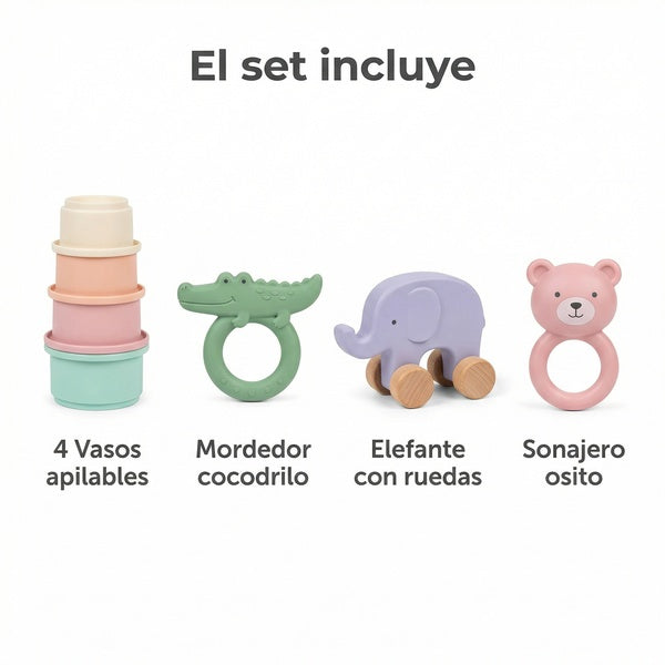 Set de Actividades Bebe Toy Lino - Piezas incluidas