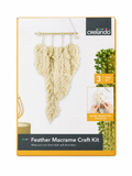 Kit para crear plumas de macramé para decoración de pared con instrucciones detalladas