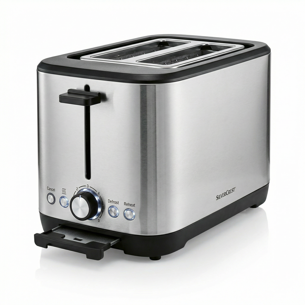 Tostadora SilverCrest 2 Rebanadas Acero Inoxidable