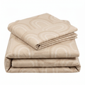Ropa de Cama Microfibra Novitesse — Semicírculos Boho Beige 135x200cm
