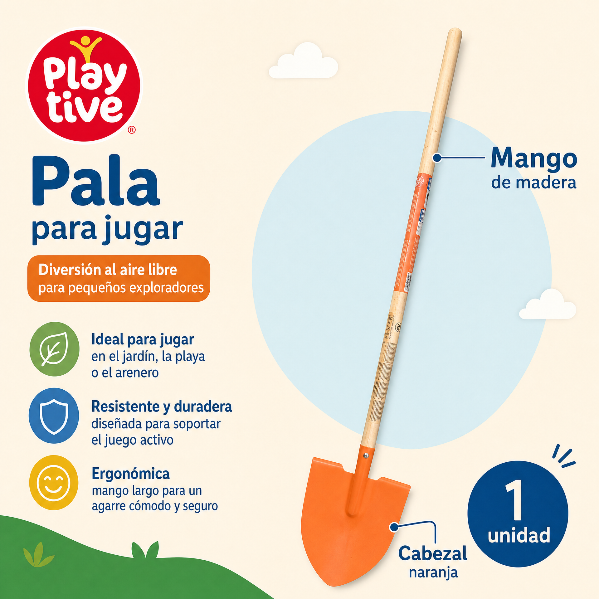 Playtive Pala de juguete