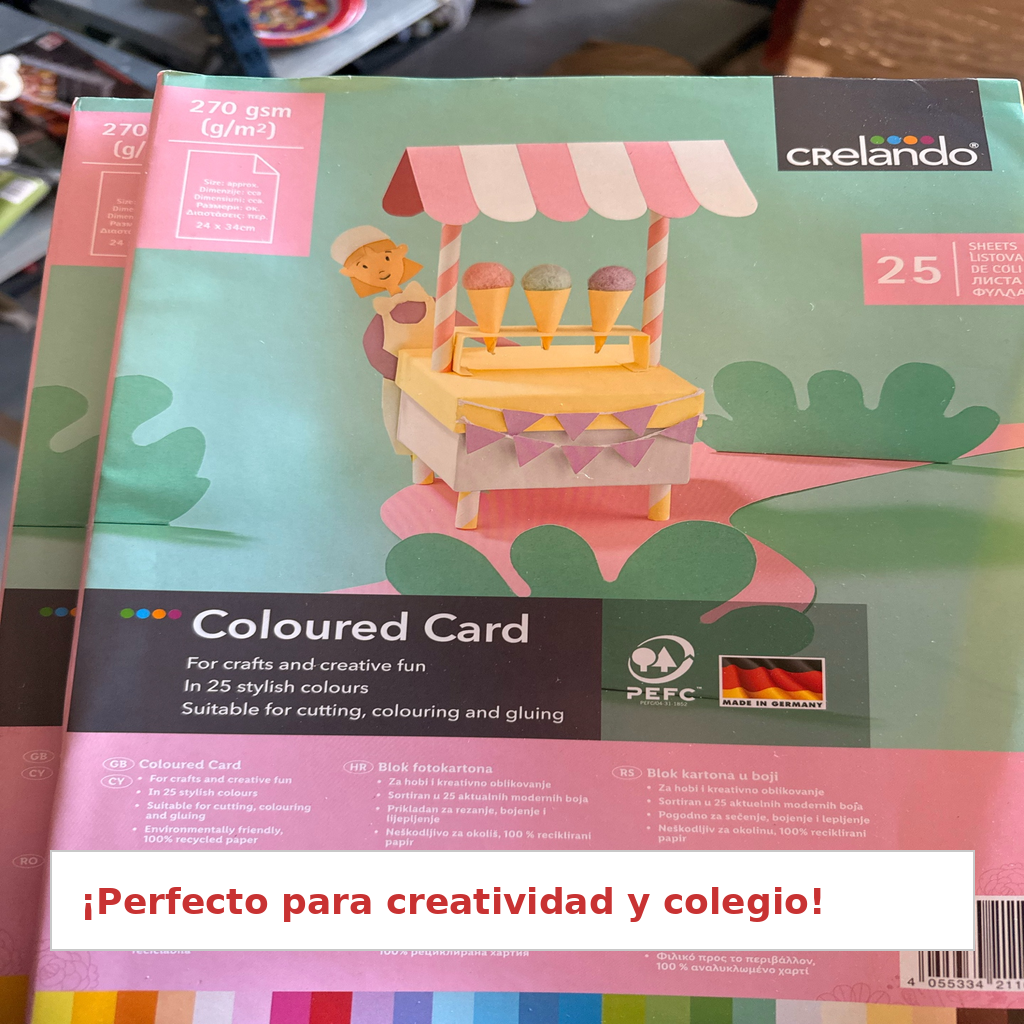Crelando Cartulina Colores Manualidades Infantil