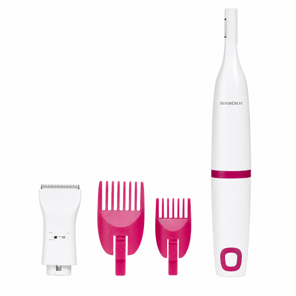 SilverCrest Recortadora personal 3 en 1 IPX4 con cabezales y peines intercambiables