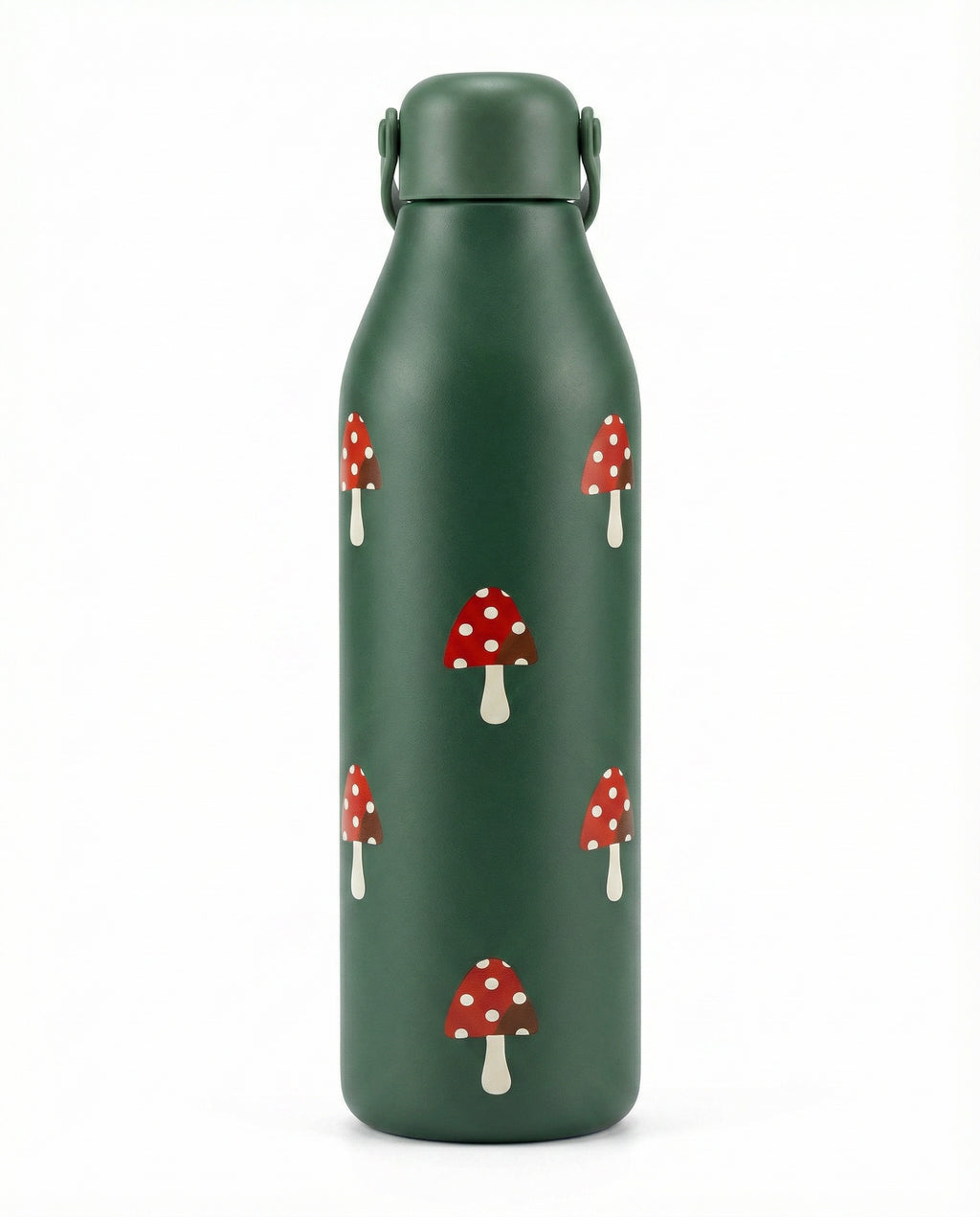 Botella Térmica Crofton Verde Estampado Setas 500ml