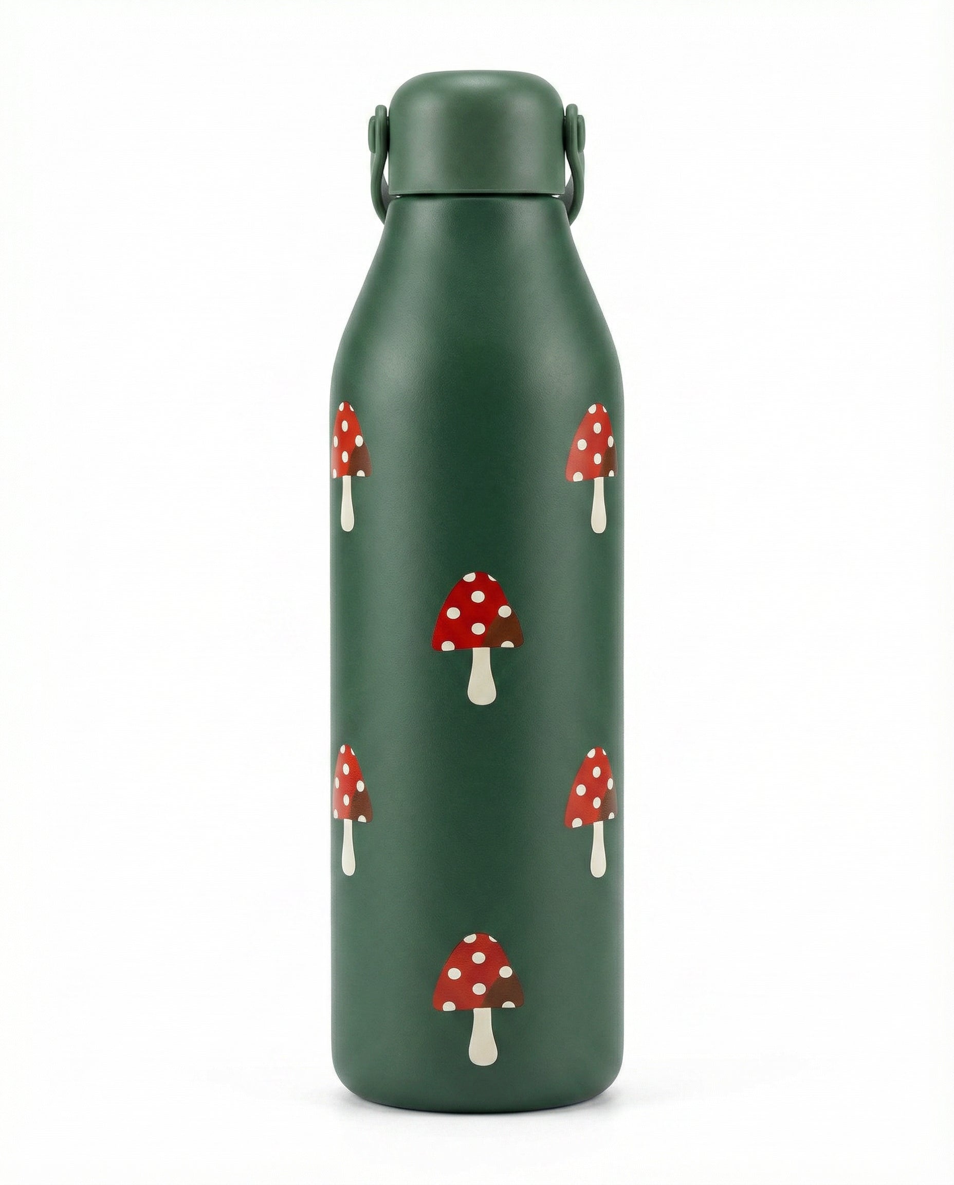 Botella Térmica Crofton Verde Estampado Setas 500ml