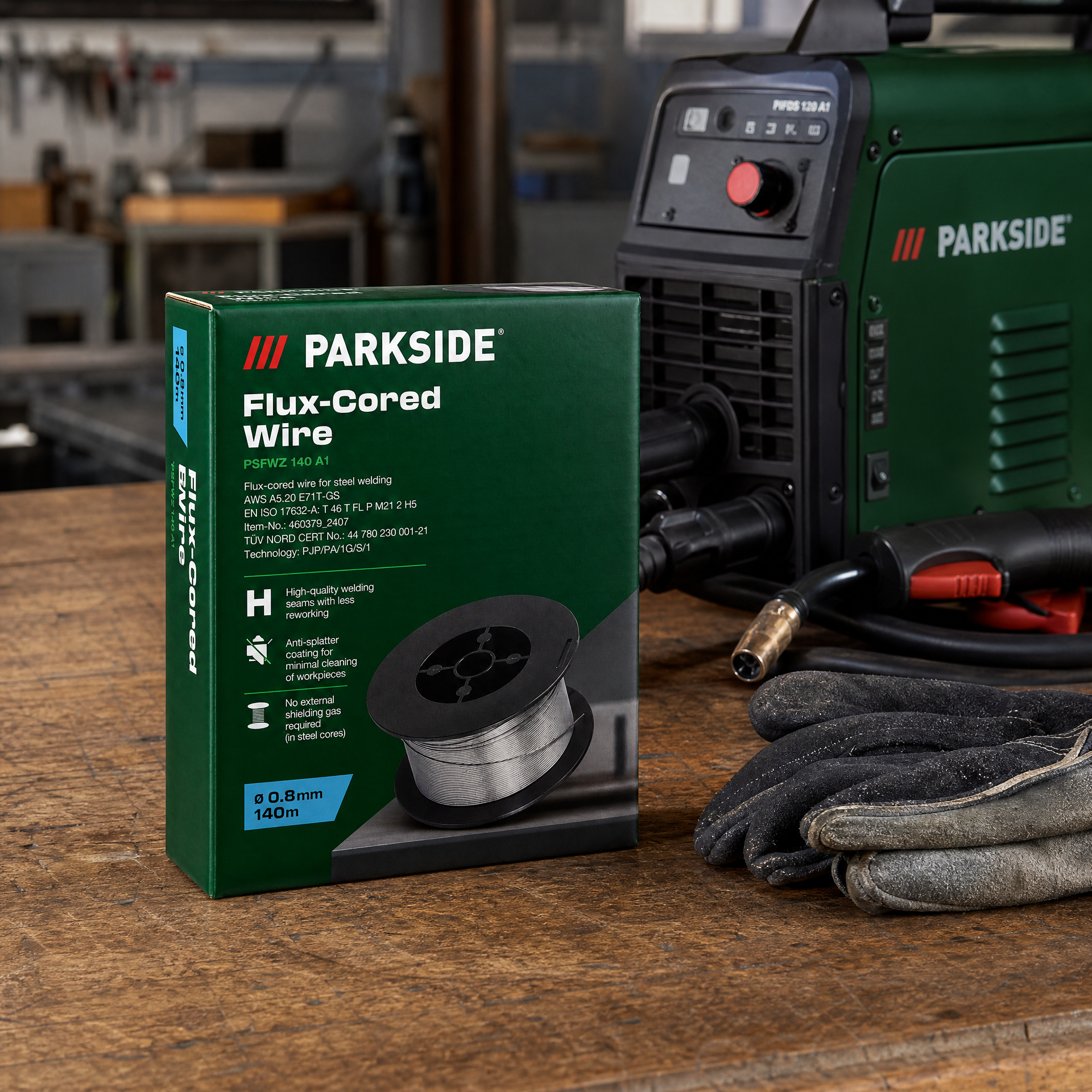 PARKSIDE hilo Flux-Cored para soldadura en bobina