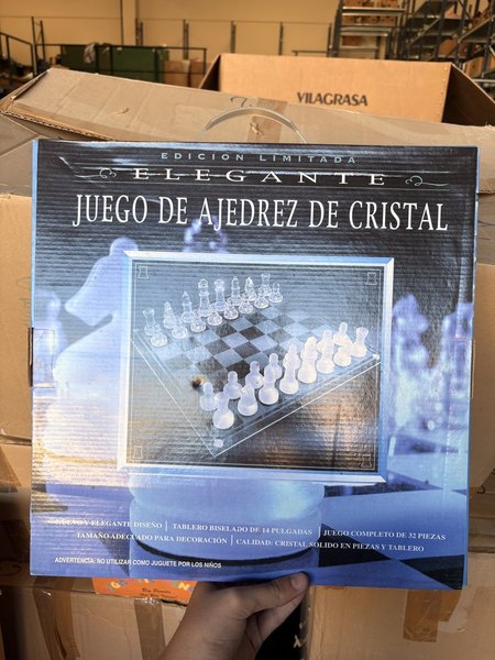 Juego de Ajedrez de Cristal Elegante — Edición Limitada Vilagrasa