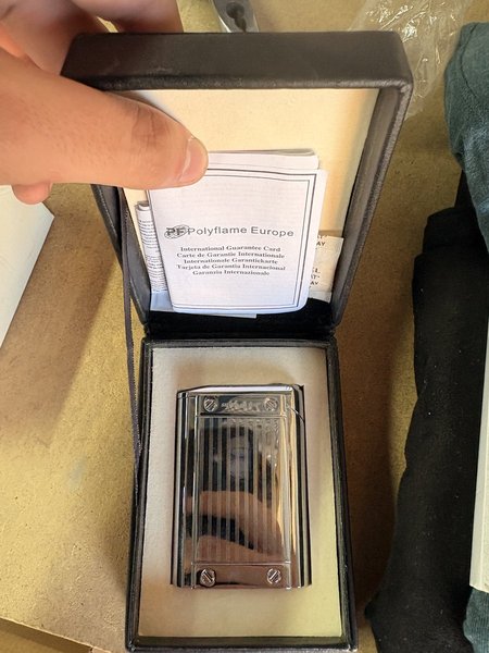 Encendedor de Gasolina Polyflame Silver Clásico