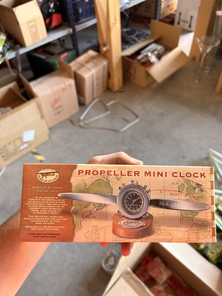 Reloj de Mesa Mini Hélice 'Spirit of St. Louis'