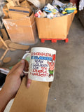 Taza 'Enhorabuena' con Personaje de Dibujos Animados