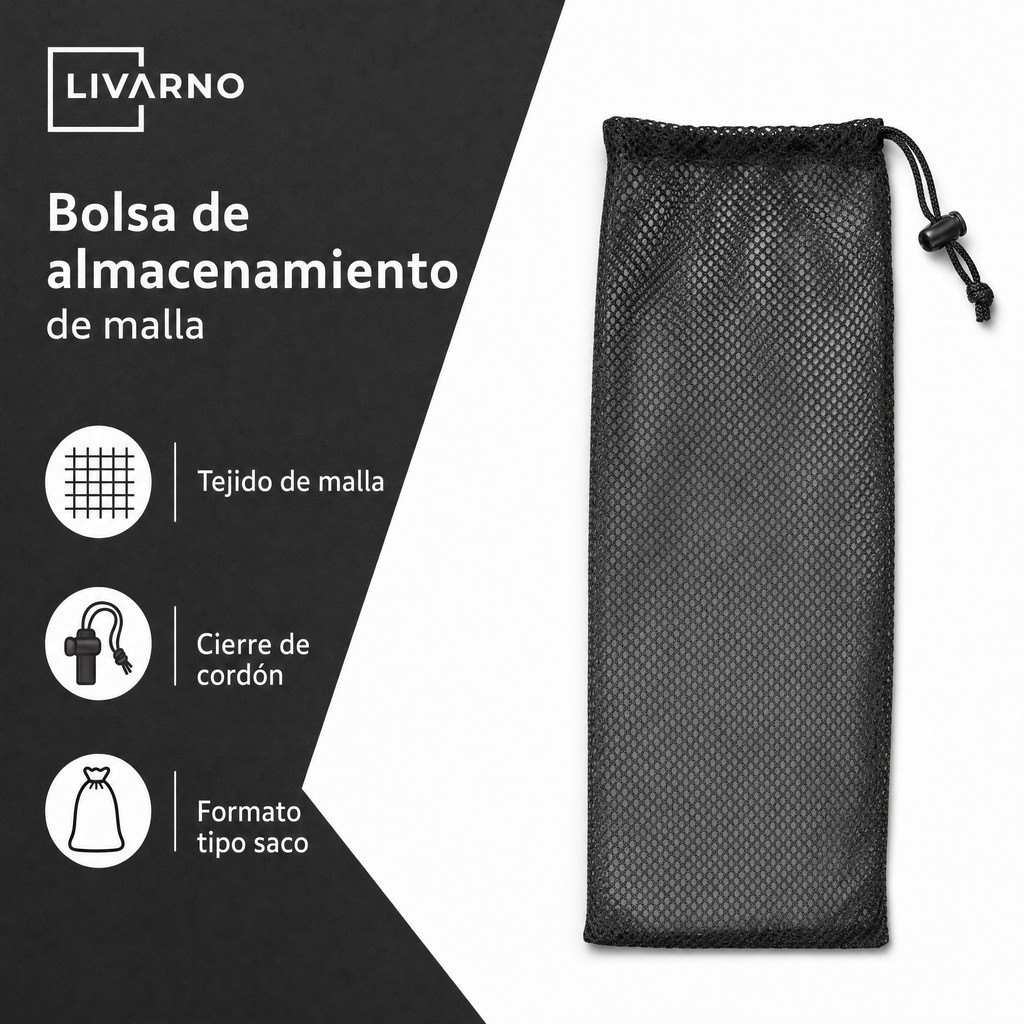 Livarno — bolsa de malla para almacenamiento con cierre de cordón