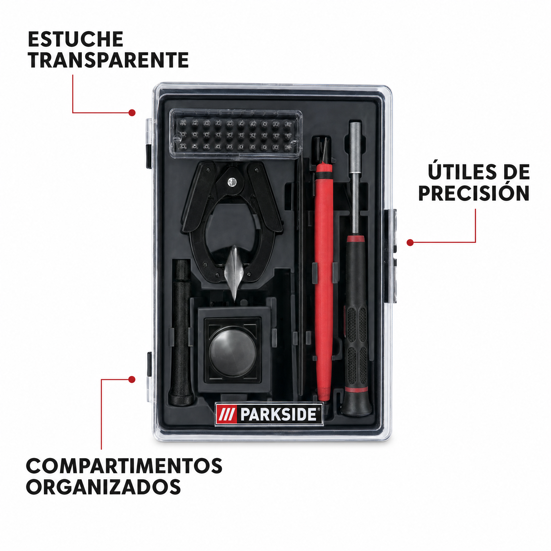 Parkside Set de útiles de precisión en estuche
