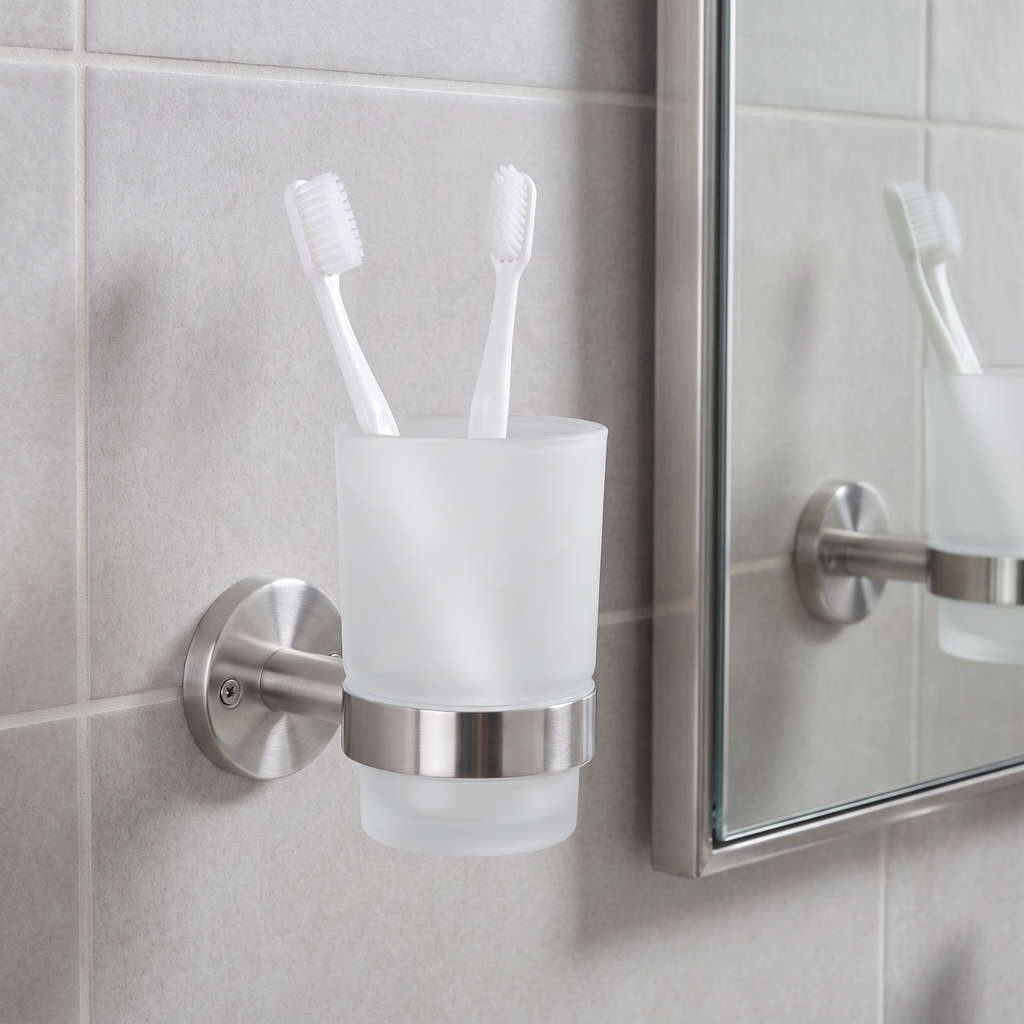 Livarno Home Soporte Mural para Cepillos de Dientes Acero