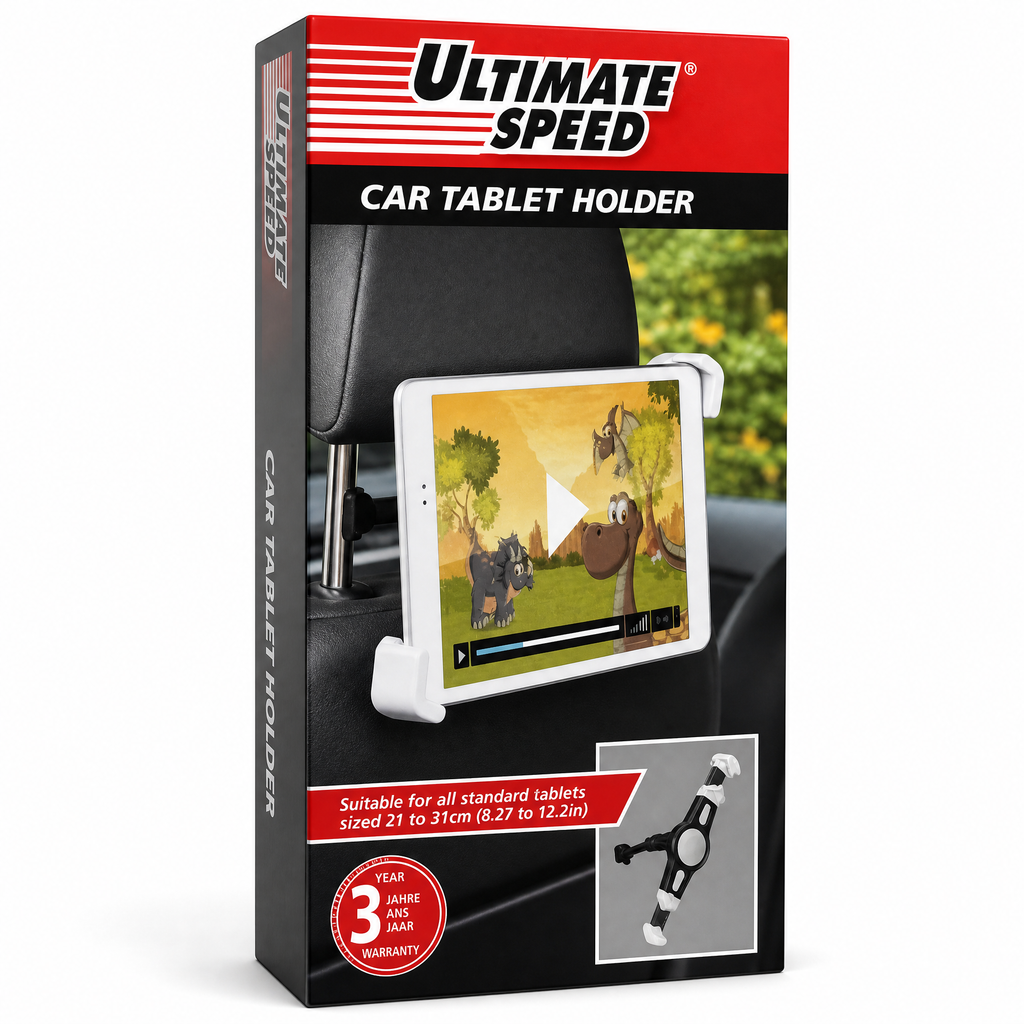 Soporte para tablet en reposacabezas de coche, compatible con tablets de 21 a 31 cm