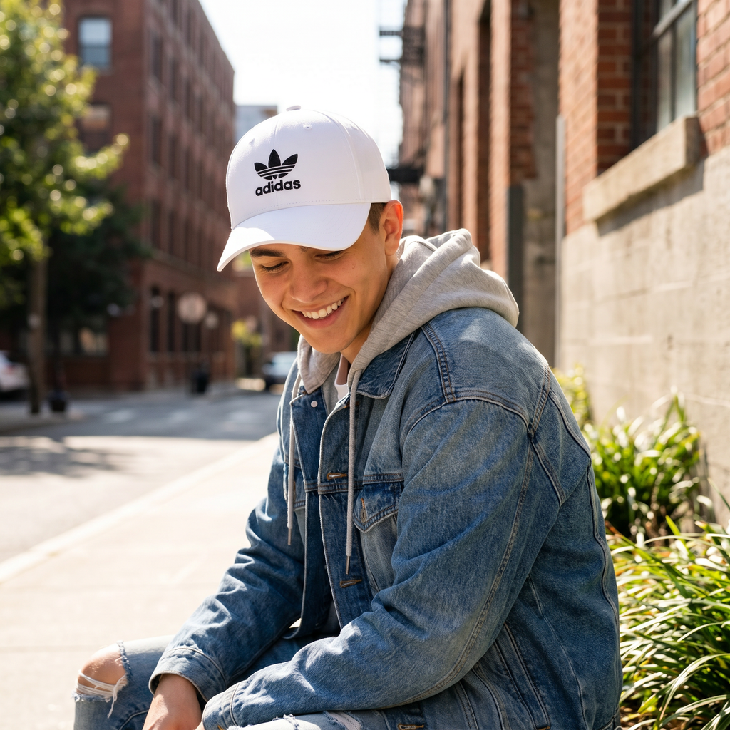 Gorra Adidas Blanca lifestyle