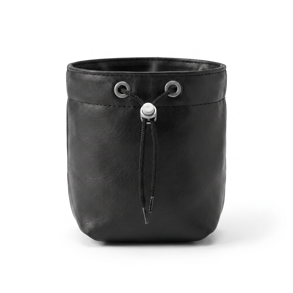 Zoofari Bolsa para Snacks de Mascota Negra con Cordón