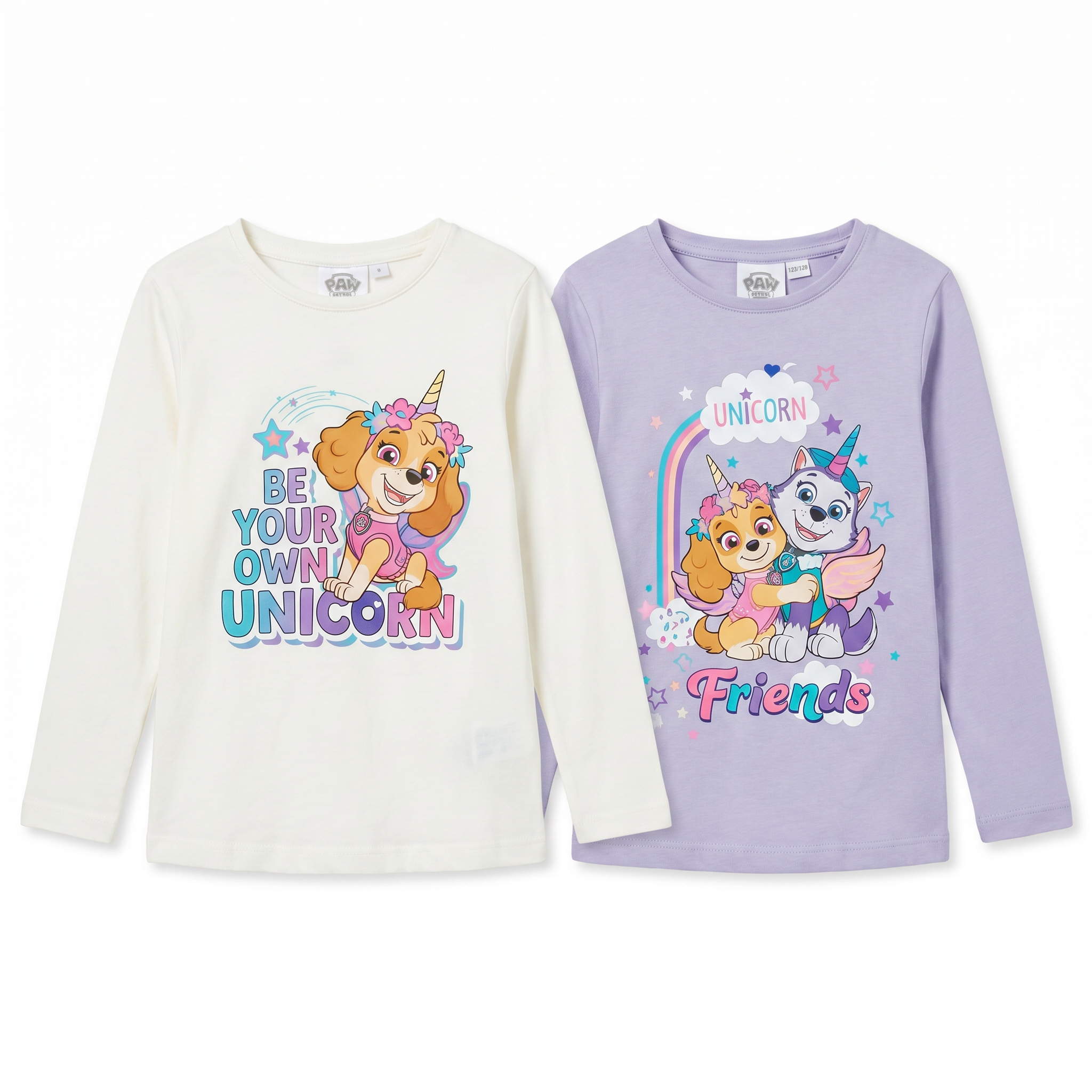 Pack 2 Camisetas Manga Larga Paw Patrol