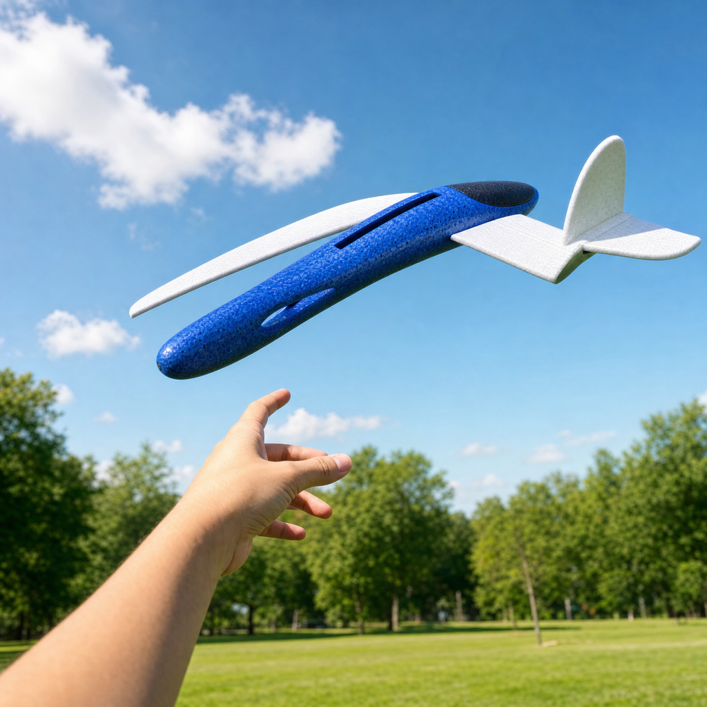 Playtive Avión planeador de lanzamiento manual
