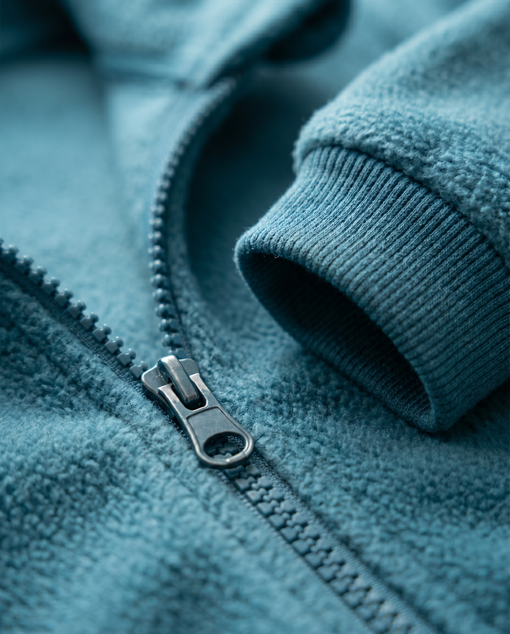 Chaqueta Polar Infantil Lily & Dan — Azul Petróleo