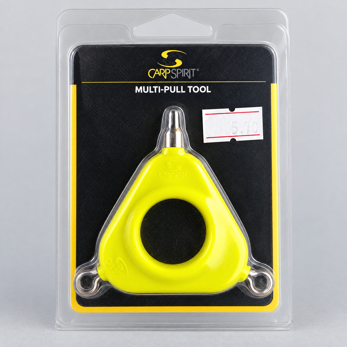 Detalle de la herramienta amarilla Carp Spirit Multi-Pull Tool