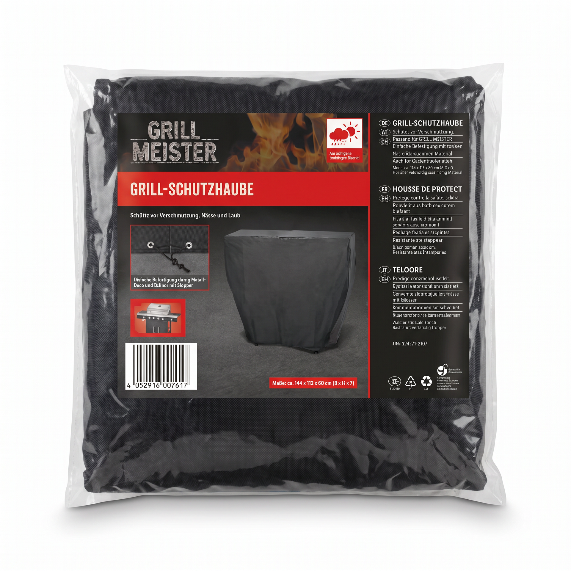 Grill Meister Funda Protectora para Barbacoa 144 × 112 × 60 cm