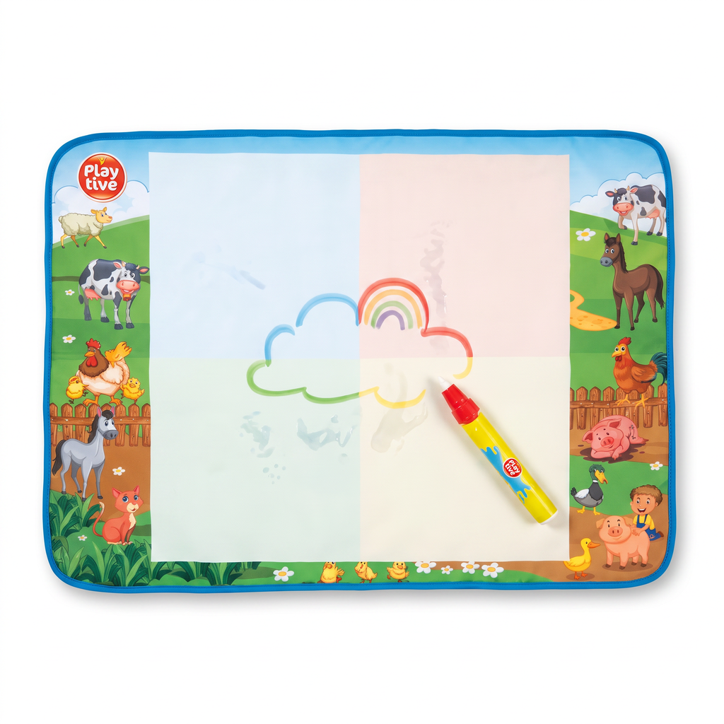 Playtive Alfombra para Colorear con Agua 80 × 60 cm