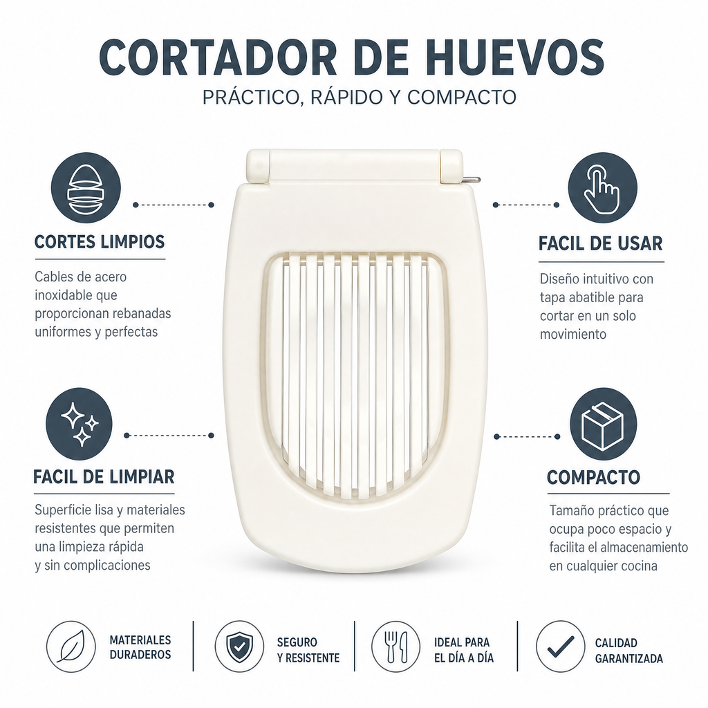 Ernesto Cortador de Huevos Plastico