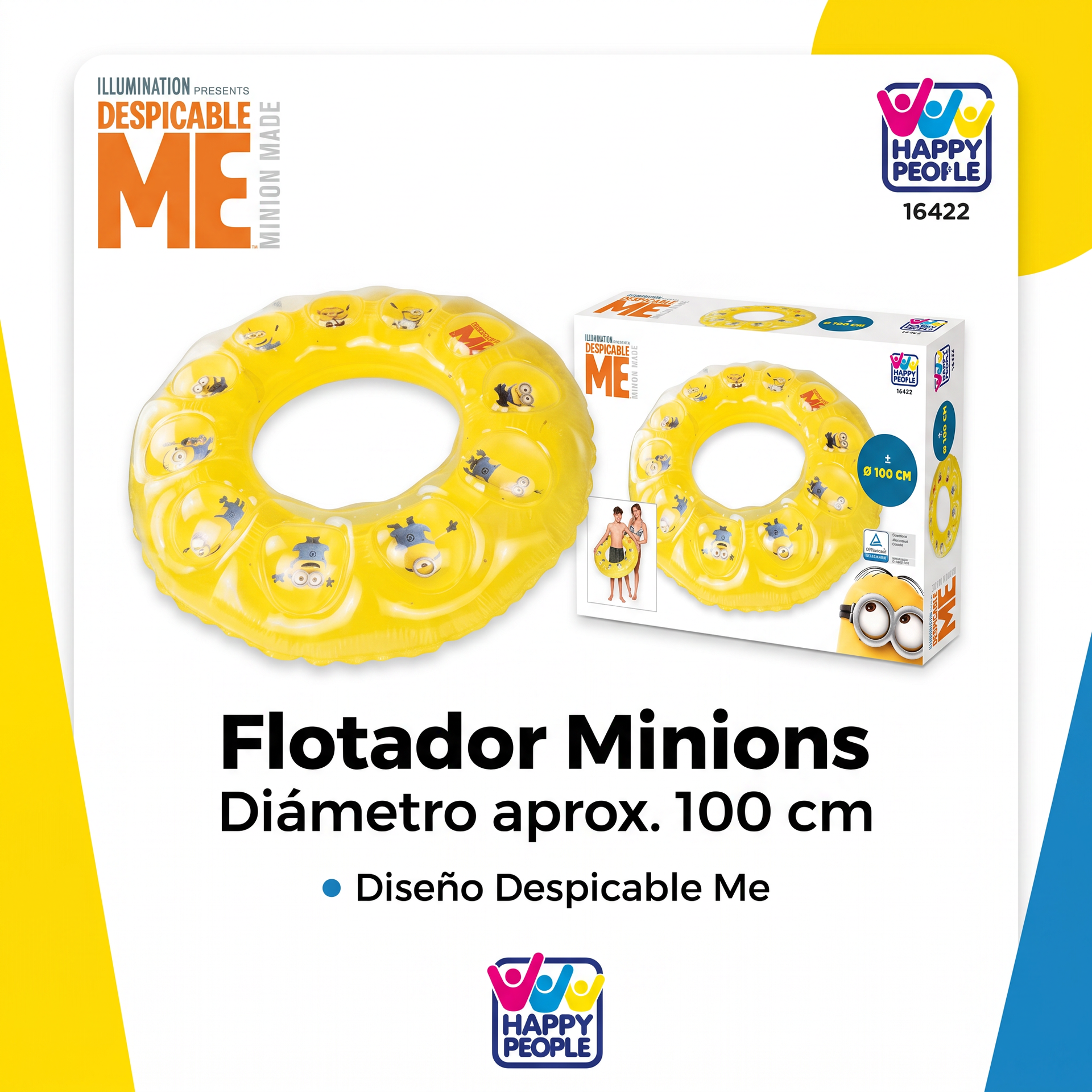 Happy People Flotador Hinchable Minions Ø 100 cm