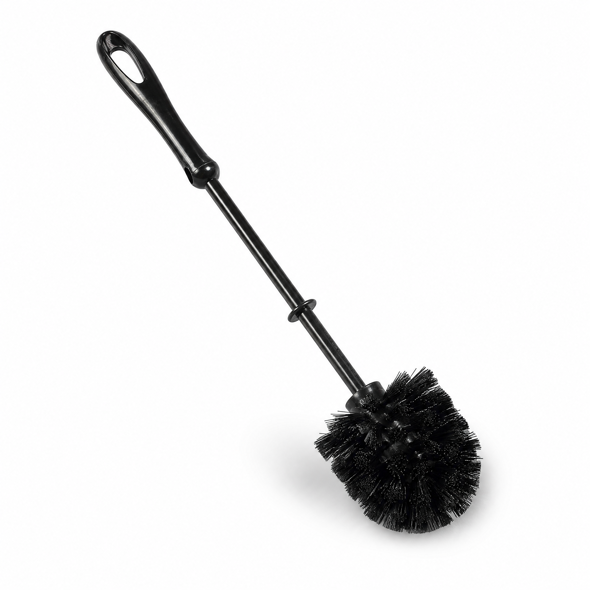 Escobilla WC negra de cerdas redondas