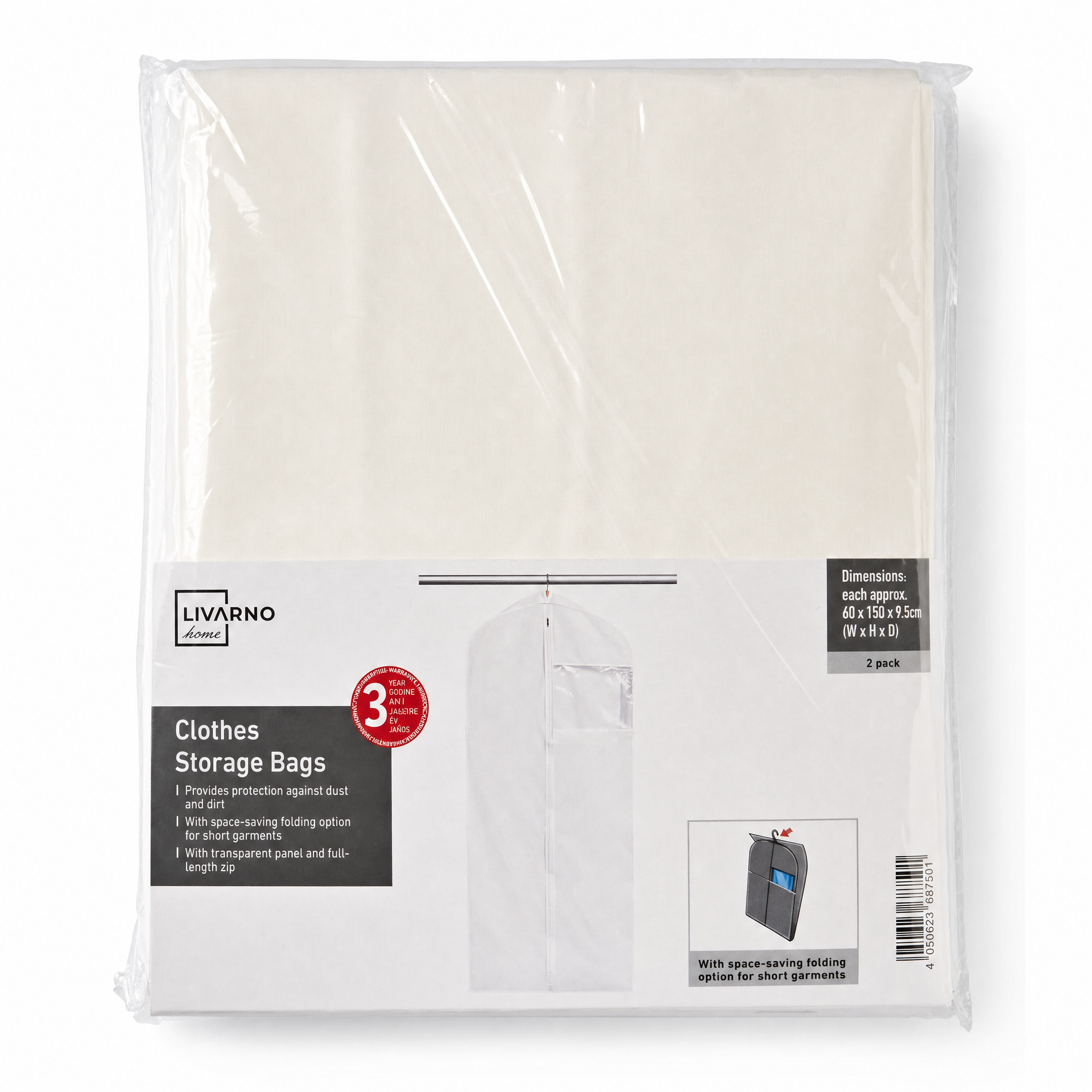 Livarno Home set de 3 bolsas para lavadora en malla con cremallera y solapa protectora