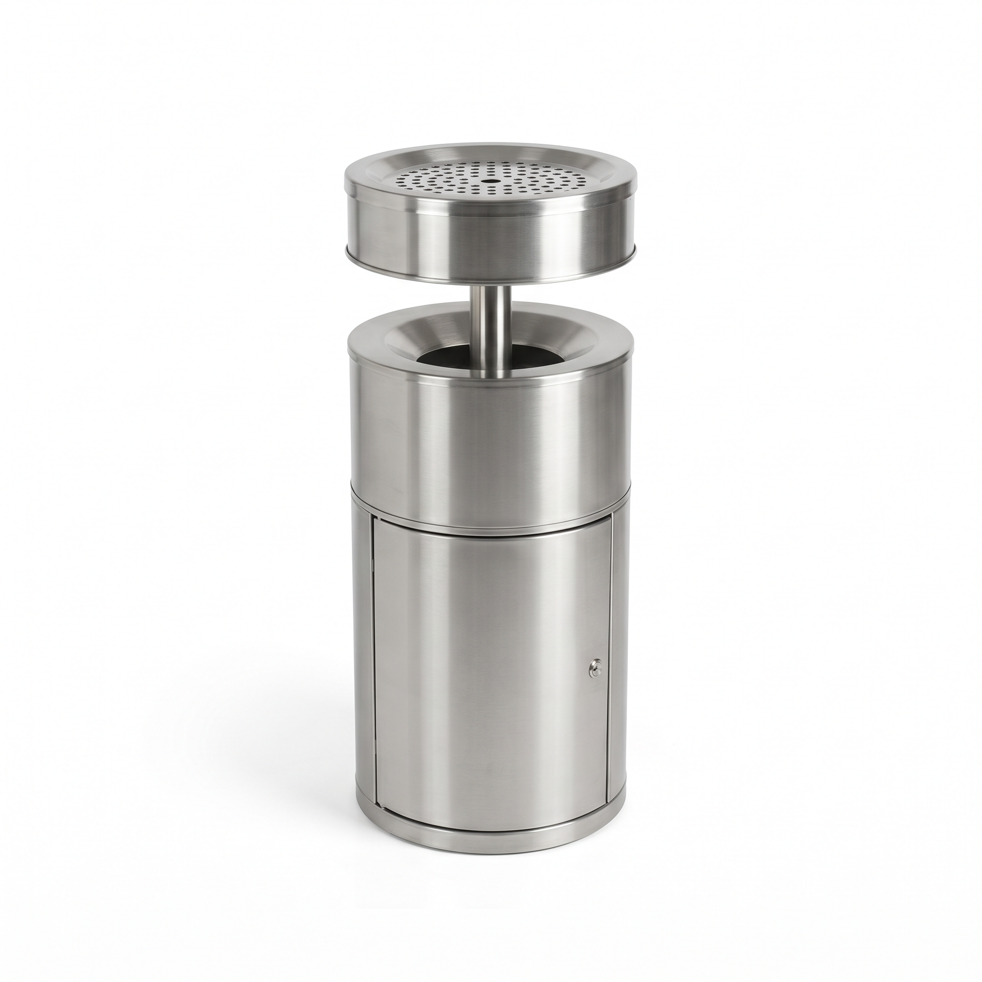 Papelera Exterior Vilagrasa MR-15 — Inox Cenicero + Papel Era De 420X138X897