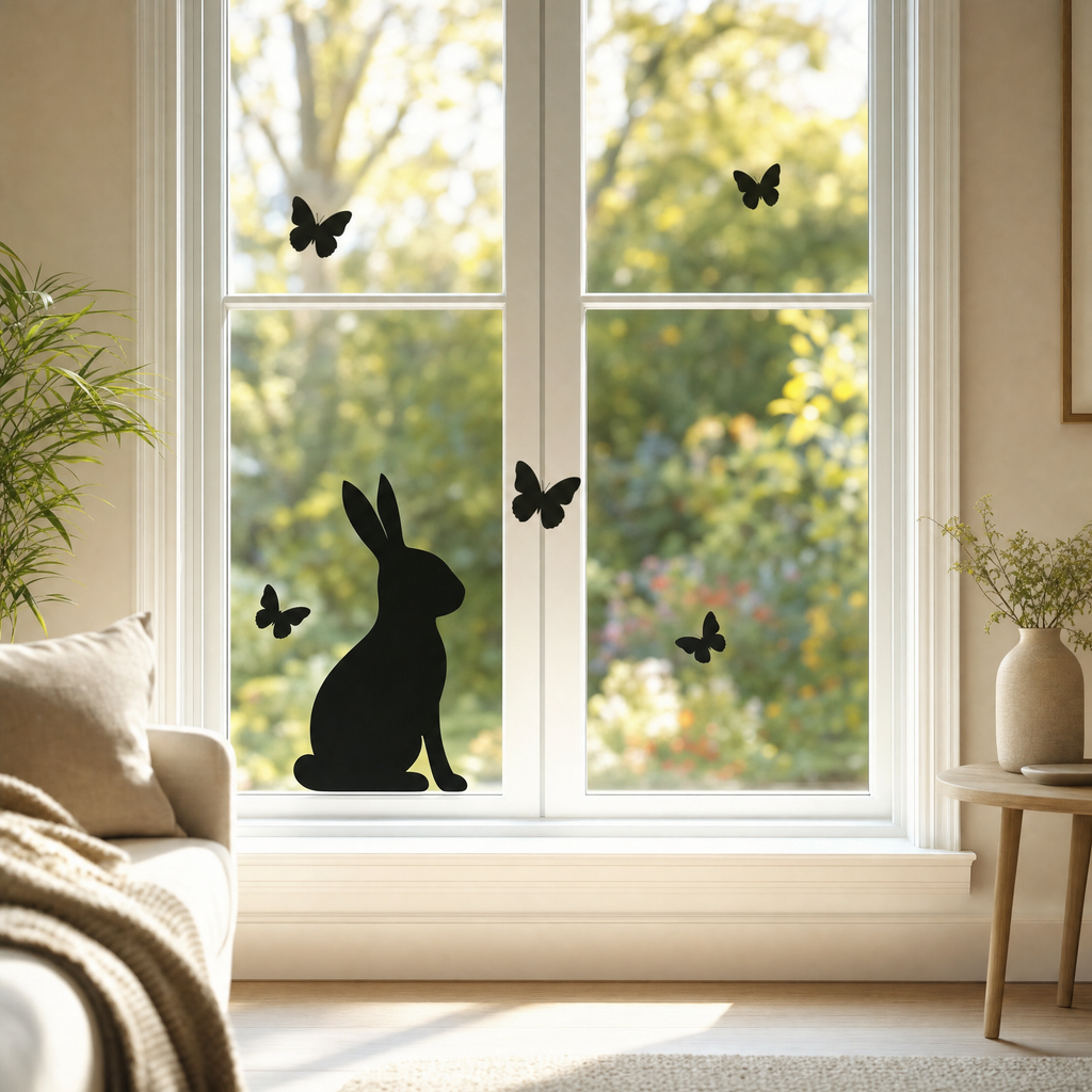 Set de decoración de Pascua Crelando para ventanas