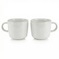 Set 2 Tazas SilverCrest Stoneware Blanco Crema