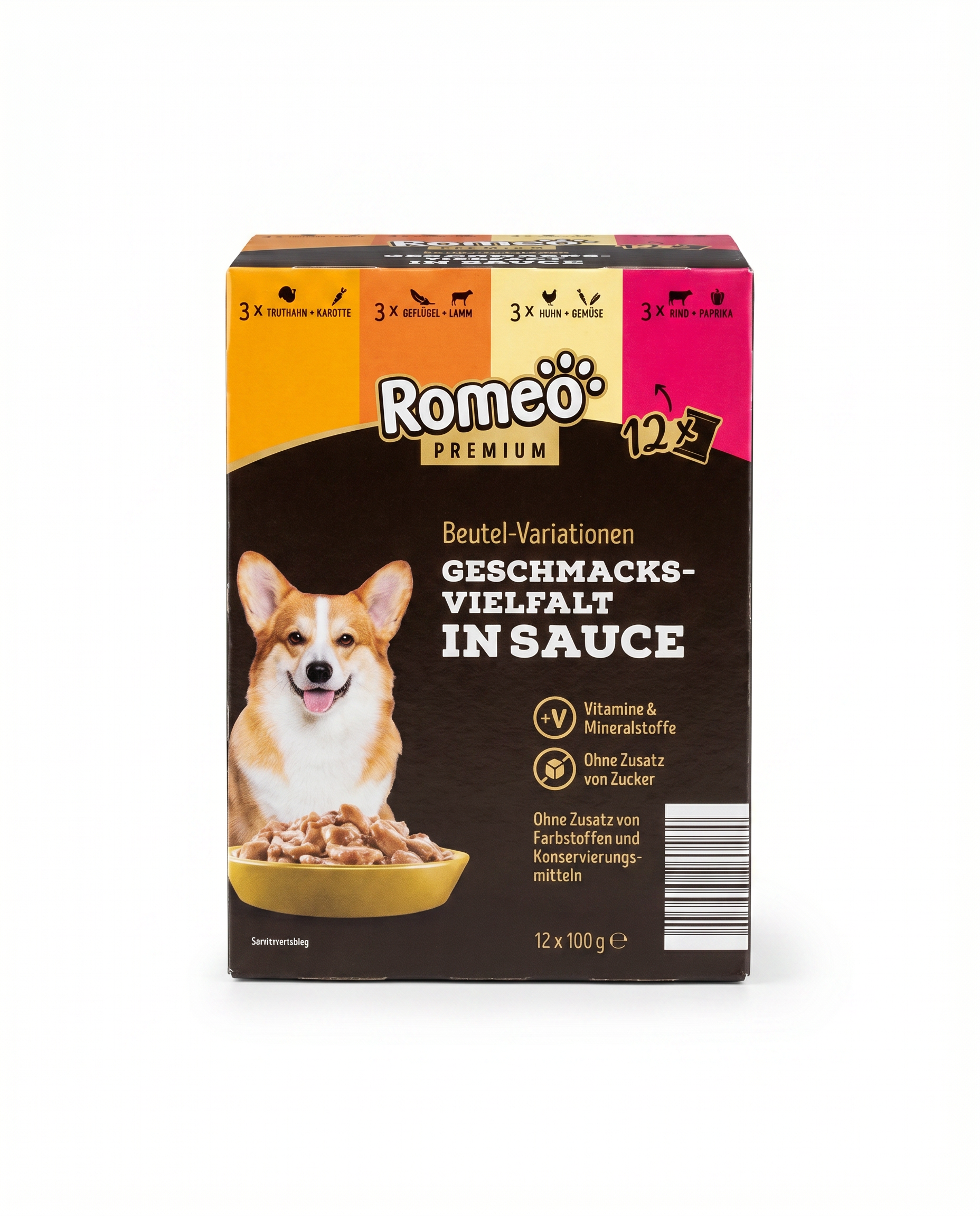 Comida Perro Romeo Premium — 12 Sobres Variados