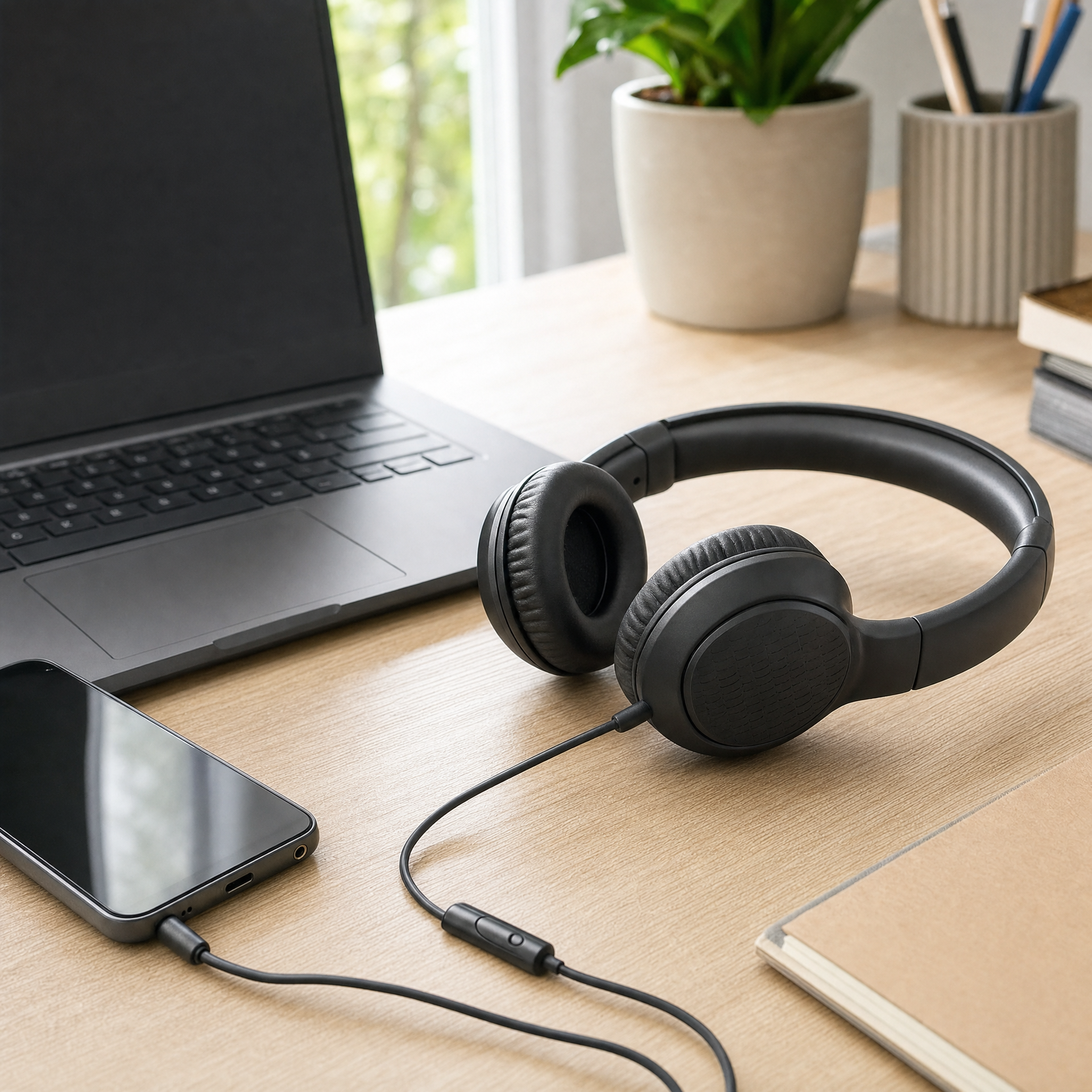 SILVERCREST Auriculares On-Ear Cableados SKOG 40 A1, Negros