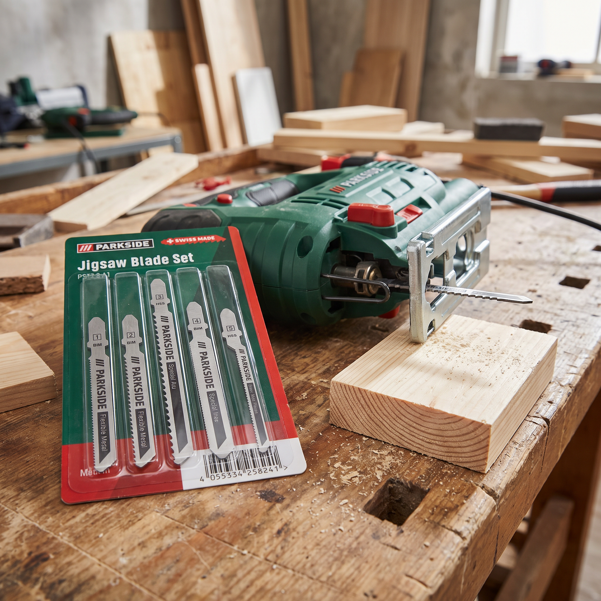 Parkside Set de Hojas para Sierra de Calar PSTZ 3 A1 — 5 Piezas