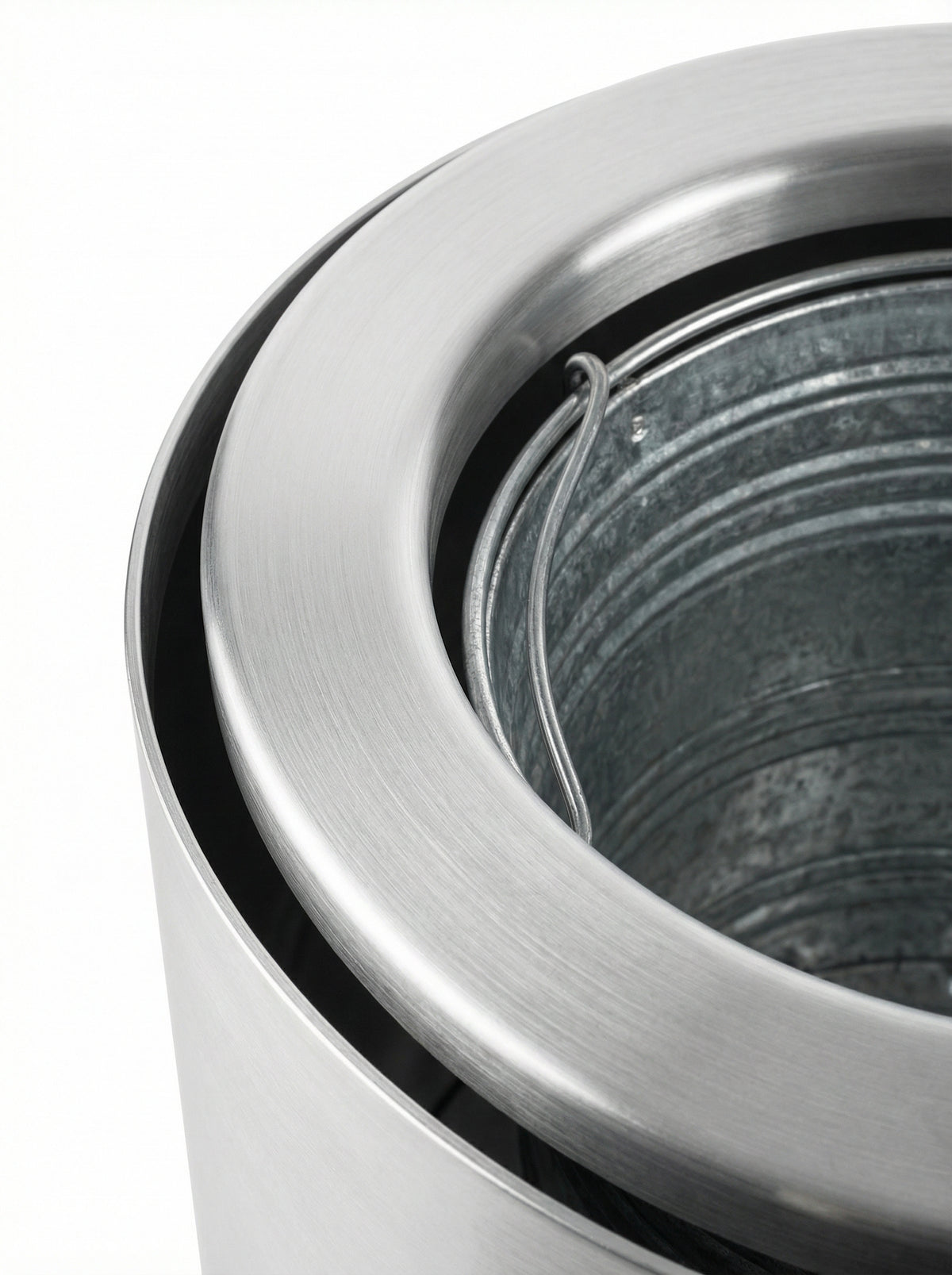 Papelera BAS-1020 Vilagrasa Aluminio Gran Capacidad 47,5L