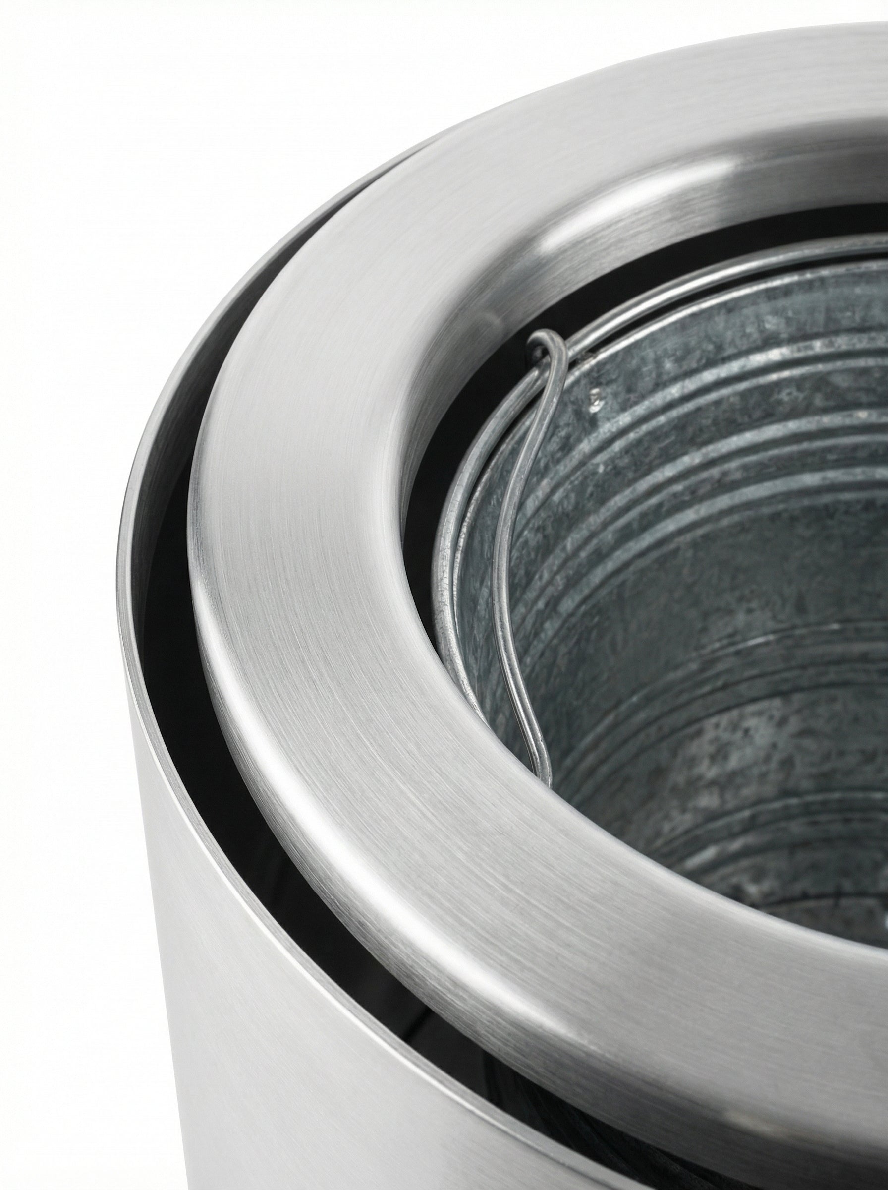 Papelera BAS-1020 Vilagrasa Aluminio Gran Capacidad 47,5L